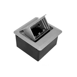 Caixa De Mesa Pratik 128 Soprep 3 Blocos - Sem Bloco - Cinza - QT MOV