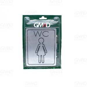 Placa de Sinalização WC Feminino Alumínio