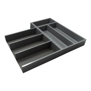 Divisor de Gavetas Connect 3 Cinza Escuro - Sas Plastic