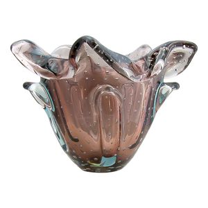 Vaso em Murano Vintage Rose Kajam PP - Cristais Tavares