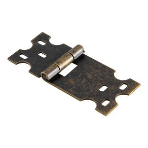 Dobradiça 80x39mm Aço Ouro Velho - Fama