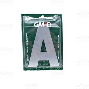 Placa de Sinalização Letra Escovado - GMAD