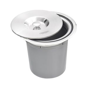 Lixeira de Embutir Clean Round Inox - Tramontina