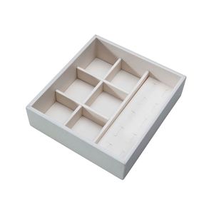 Organizador para Anéis/Objetos 202X55X186mm Couro Bege [6144] - Masutti