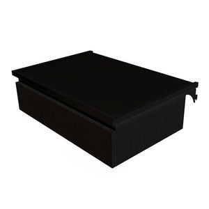 Gaveteiro Plus Pequeno MDF Smart Black Preto - Dicarlo