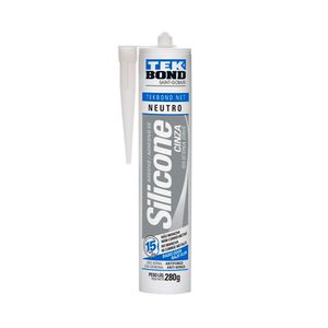 Selante Silicone Neutro Cinza 280G - Tekbond