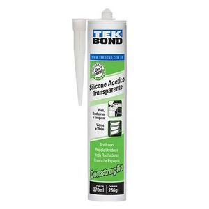 Selante Silicone Acetico Construcao Transp 256G - Tekbond