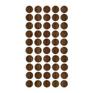 Tapa Furo 12mm Marmara Kahve com 50 Un. - J Neto