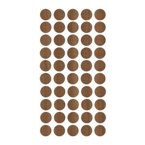 Tapa Furo 12mm Peroba com 50 Un. - J Neto