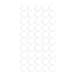 Tapa Furo 12mm Branco S Matt com 50 Un. - J Neto