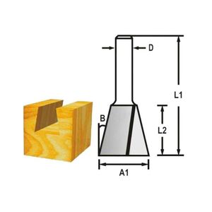 Fresa Rabo De Andorinha Haste 1/4" - Makita