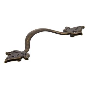 Puxador Colonial Alça Flor 117mm Ouro Velho - 2M
