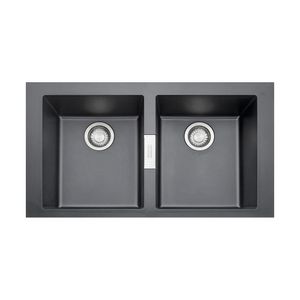 Cuba de Sobrepor Dupla 86x51x20cm Sirius 620 Tectonite Carbono - Franke