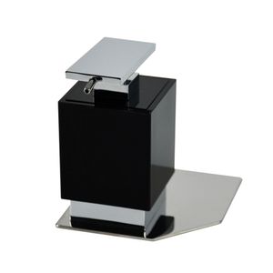 Saboneteira Liquida De Balcão Elemento Zen Inox Pol/preto - Zen