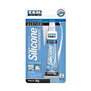 Adesivo Silicone Acetico Multiuso Transp 50G - Tekbond