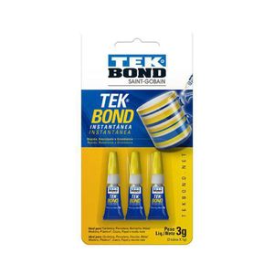 Tekbond Instantanea Trio 1G Blister Com 3 Unidades - Tekbond