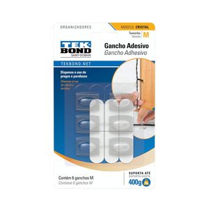 Gancho Cristal de Plastico Transparante - Tekbond
