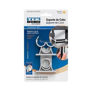 Gancho Para Organizacao de Cabos P - Tekbond