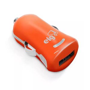Carregador Veicular Universal Usb 1A Laranja Cc1Slr - ELG
