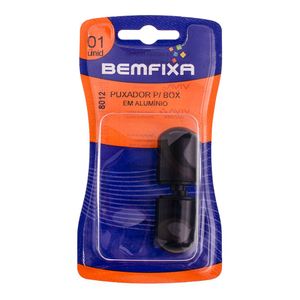 Puxador para Box Alumínio Preto - Bemfixa