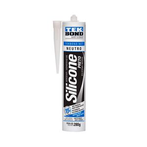 Selante Silicone Neutro Preto 280G - Tekbond