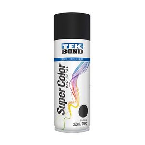 Tinta Aerossol Preto Fosco Uso Geral 350Ml/250G - Tekbond