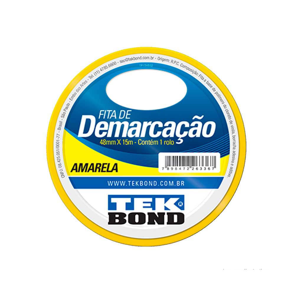 Fita Dupla Face Interna Acrilica 12MMX2M-Tekbond - Fita Dupla Face Interna  Acrilica 12MMX2M-Tekbond - Tek Bond