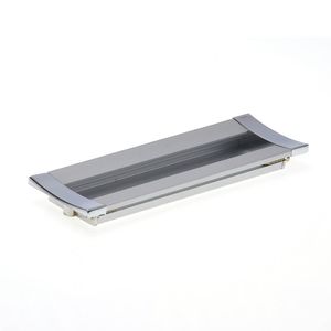 Puxador Copacabana Anodizado Base Cromada - Hastvel