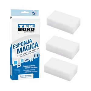 Esponja Magica Emb com 3 Un - Tekbond