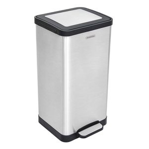 Lixeira Quadratta Inox com Pedal 15l - Tramontina