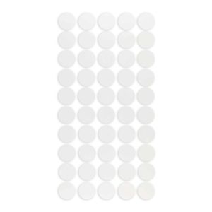 Tapa Furo 12mm Branco Artico Trama com 50 Un. - J Neto