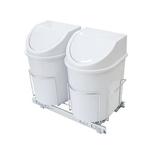 Lixeira Unitária de Base 24L com Trilhos 250x420x505mm - Jomer