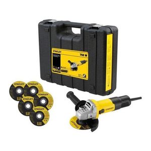 Esmerilhadeira Angular 4-1/2" 750w 220V SG7115KD-B2 + 5 Discos Inox + Maleta - Stanley