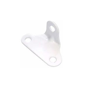 Cantoneira de Fixação 3 Furos 46x24mm Epoxi Branco - Sas Plastic