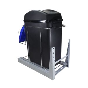 Lixeira Unitária Deslizante 20L com Trilhos 235x500x460mm - Jomer