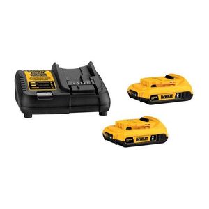 KIT 2 BATERIAS DE LI-ION 2Ah 20V MAX + CARREGADOR