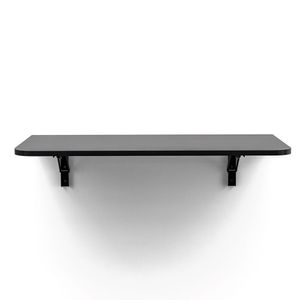 Kit Mesa Dobravel Preta Canto Arredondado - Bemfixa
