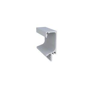 Perfil Puxador RM-047 Espiga 15mm com Ponteira Inox Escovado(em metro) - Rometal