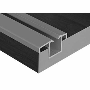Trilho Simples Embutido RM-314 Anodizado Supra Natural (linea)(em metro) - Rometal