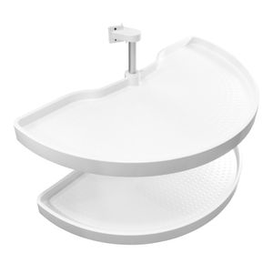 Prateleira Articulada para Canto 525mm Branco - Sas Plastic