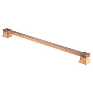 Puxador Para Porta Vitta Duplo 600mm Vecchio Cobre - Zen