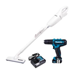 Kit Furadeira/Parafusadeira Hp333Dwyx3+ Aspirador Cl106Fdzw 12V - Makita