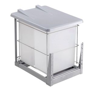 Lixeira Dupla 20,5l com Tampa Articulada 370x470x480mm - Masutti
