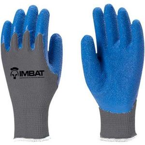 Luva de malha com revestimento de latex, LV-S-BLV, IMBAT