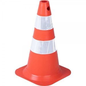 CONE 50CM LARANJA/BRANCO FLEXIVEL VONDER