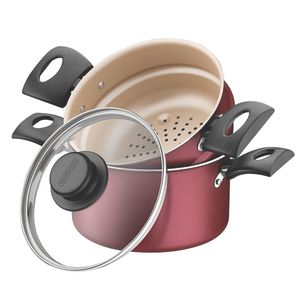 Cuscuzeira Turim Antiaderente Starflon 16cm - Tramontina