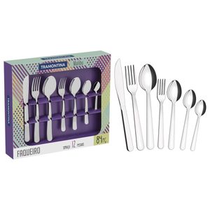 Faqueiro Malibu em Aço Inox 84 Peças - Tramontina