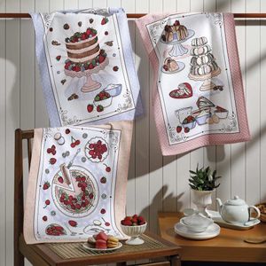 3x PANO DE COPA FELPUDO PRATA ESTAMPADO DOÇURA 45CM X 65CM