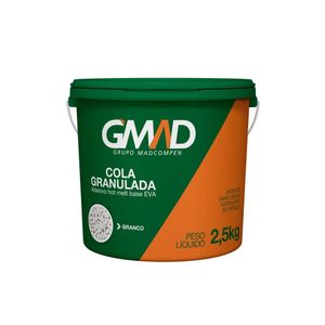 COLA GRANULADA GMAD HOT MELT BRANCA 2,5KG BALDE