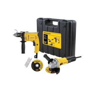 Furadeira 1/2" 600W + Esmerilhadeira 4.1/2" 750W - Stanley